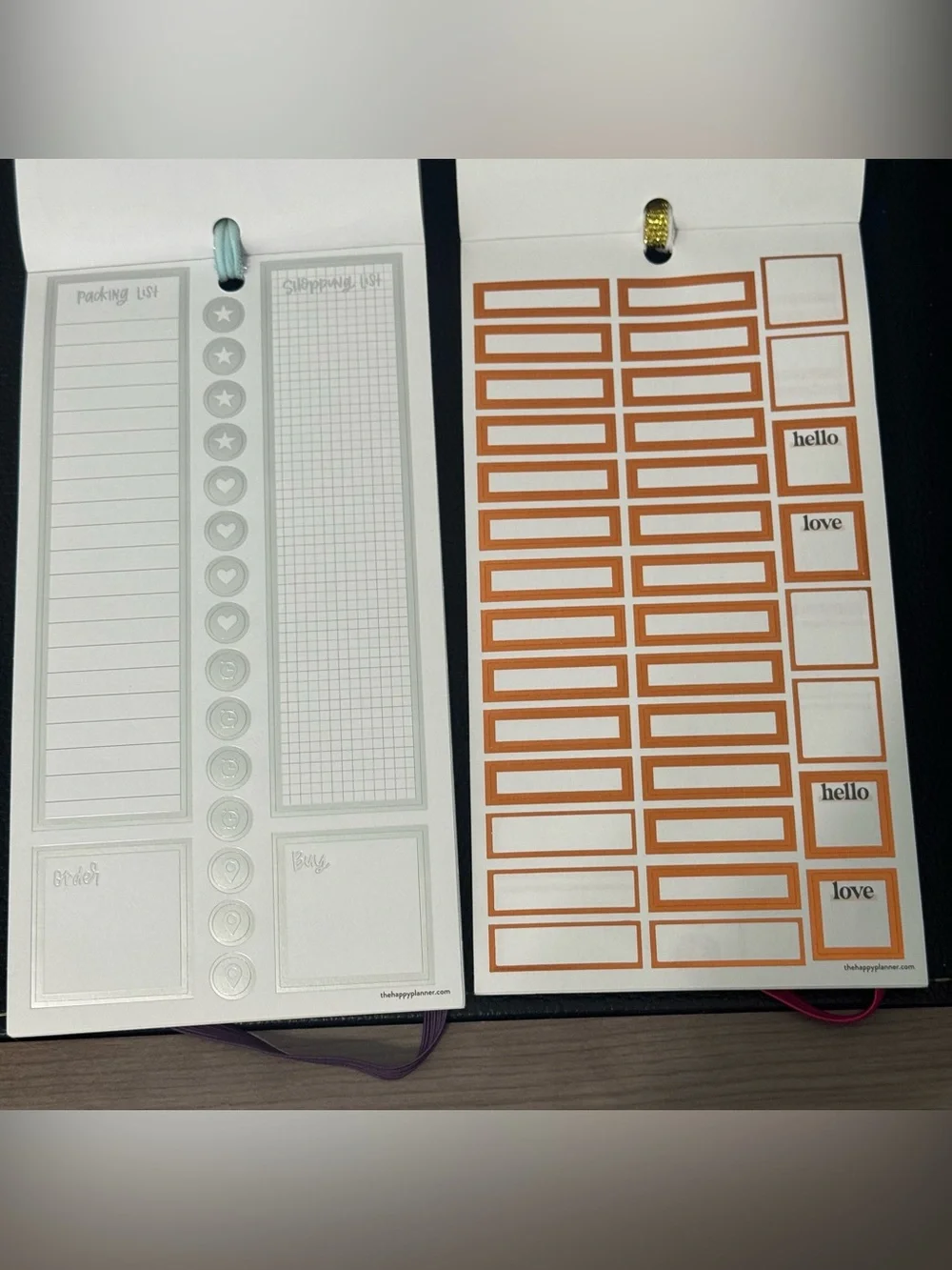 The Happy Planner Jewel Tone & Handwritten Colored Box Sticker Pack - Multicolor